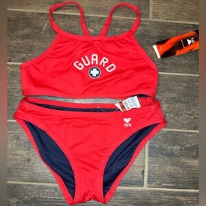 Two piece Lifeguard swimsuit | brand new | TYR | reversible | size large